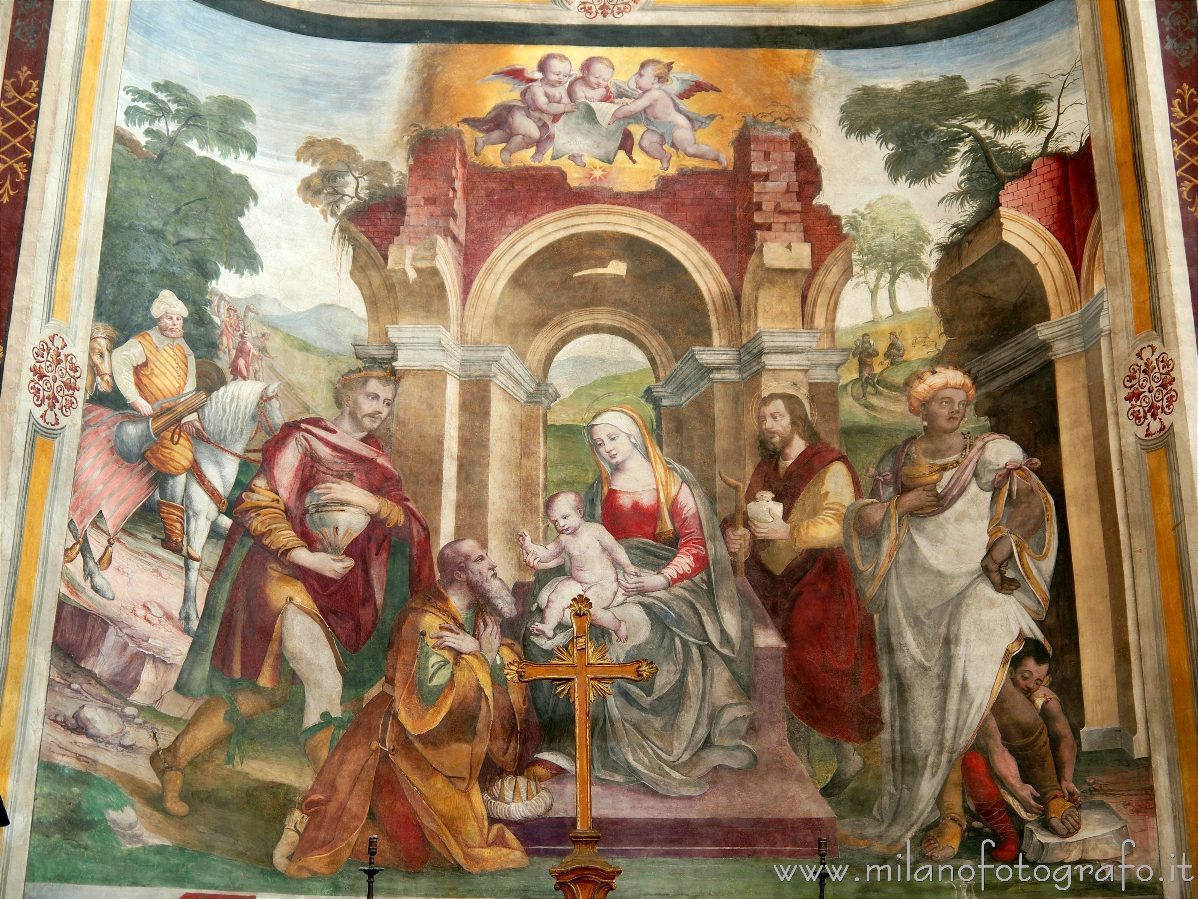 Meda (Monza e Brianza, Italy) - Adoration of the Magi in the Church of San Vittore